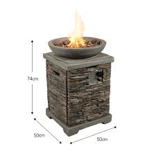 Check spelling or type a new query. Rustic Country Stone Gas Fire Pit Heater Teamson Home Uk