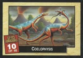 Game Card Coelophysis Escape Of The Dinosaurs Escape Of The Dinosaurs Col Esc Dino 10 In 2020 Card Games Trading Cards Game Dinosaur