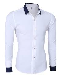 Camisa Social Branca Masculina Slim Fit Escolha Qualidade Camisa Casual Social Com Detalhe Em Contraste Botoes Elegantes Em Vermelh Camisas Para Homens Camisa Social Masculina Camisas Masculinas