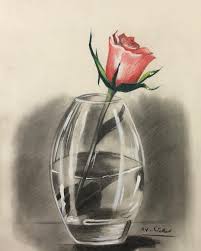 سیاه قلم نقاشی مدادرنگی Painter Paint محمد مهدی حسنکاری گل گلدون رنگ آمیزی نقاشی من نقاشی کودک Art Drawings For Kids Spring Painting Bird Drawings