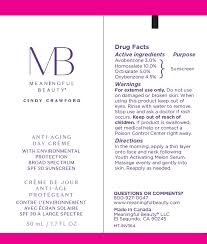 Meaningful Beauty Cindy Crawford Anti Aging Day Creme With Environmental Protection Broad Spectrum Spf 30