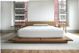 Bedside Table Nightstand Storage Walnut Customizable Modern Semigood Rift Modern Platform Bed Bed Without Headboard Platform Bed