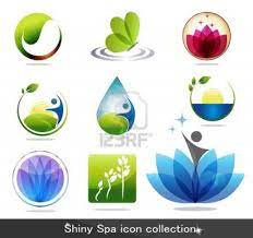 Beautiful Spa Icon Collection Butterfly Flowers Foliage Drop Icon Collection Illustration Business Logo Inspiration