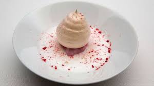 Pavlova With Berry Gelato And Champagne Foam Recipe Pavlova Masterchef Recipes Food