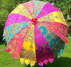 Wake Up Your Patio Stylenorth Umbrella Decorations Umbrella Indian Garden