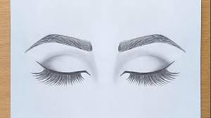 How To Draw Closed Eyes By Pencil With This How To Video And Step By Step Drawing Instr Pencil Drawings For Beginners Pencil Art Drawings Eye Drawing Tutorials