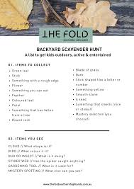 We at scavenger hunt australia have invested heavily in technology seeing enormous improvements in the accuracy of gps technology, creativity in the design of pages and now with the recent introduction of augment technology games. The Fold S Backyard Scavenger Hunt For Kids The Fold Southern Highlands