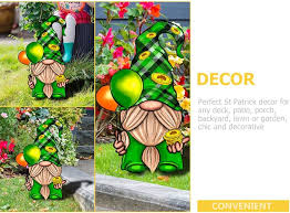 Happyyami 3 Sztuk Karzeł Karty Znak Zewnątrz Wystrój Zewnątrz Drzwi Wystrój  St Patricks Dayyard Wystrój Irlandzkie Znaki Świąteczne Patrick Ogród Znak  St Patricks Dayyard Gnomy : Amazon.pl: Dom i kuchnia