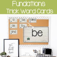 Maybe you would like to learn more about one of these? Fundations Grade 1 Trick Words Freebie Teach By Michelle Allison