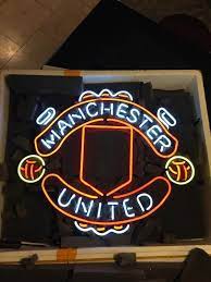 Manchester United Neon Sign Real Neon Light Neon Signs Neon Signs