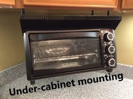 Black And Decker Spacemaker Toaster Oven Heating Element Black Decker Toaster Oven Under Cabinet Mounting Not A Spacemaker Youtube