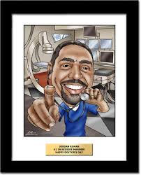 custom doctor caricatures drawn from a