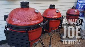 Kamado Joe Trifecta Comparing The Big Joe Classic Joe And The Joe Jr Youtube