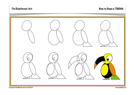 Teach Your Children How To Draw Adorable Rainforest Animals With These Step By Step Instructions From The Planbee Art Rainforest Animals Drawings Easy Drawings