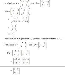 Bentuk umum matriks ordo 3 yakni seperti cara yang soal no. Contoh Soal Invers Matriks Ordo 2x2 Dan Jawabannya