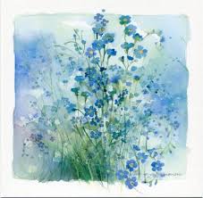 Postcard Fi 1232889 Finland Watercolor Flowers Paintings Art Art Painting