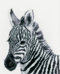 Cross stitch pattern detail information: Zebra Cross Stitch Kit Only 22 00