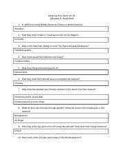 Some of the worksheets for this concept are terms to know episode 10 wwii introduction, the history channel america the story of us period, america worksheet will open in a new window. Rawberry Wang America The Story Of Us Heartland America The Story Of Us Episode 6 Heartland 1 In 1865 How Many Buffalo Roam The Plains In North Course Hero