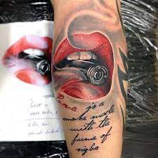 60 Bullet Tattoos For Men A Shot Of Design Ideas Tattoos For Guys Lip Tattoos Bullet Tattoo