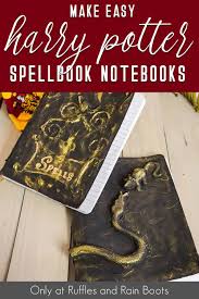 Diy book binding at home. Make These Easy Harry Potter Spellbook Notebooks