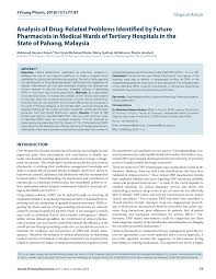 Kelantan *hospital raja perempuan zainab ii, kota bharu *hospital sultan ismail petra, kuala krai *hospital tanah merah *hospital tumpat. Pdf Analysis Of Drug Related Problems Identified By Future Pharmacists In Medical Wards Of Tertiary Hospitals In The State Of Pahang Malaysia