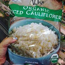 Green giant organic riced cauliflower 48 oz from costco Frozen Cauliflower Rice At Costco Three Pounds For 6 89 And They Come In Four 12 Oz Bags Frozen Cauliflower Rice Cauliflower Rice Cauliflower
