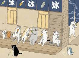 喵星人的四季与生活日常 台湾插画师猫小姐 ms cat 浮世绘风格的猫咪插画 手工客 高质量的手工 艺术 设计原创内容分享平台