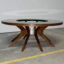 How big is a broyhill brasilia mid century dining table? Broyhill Brasilia Round Coffee Table Vintage Midcentury Occasional Tables Sweet Modern Akron Oh
