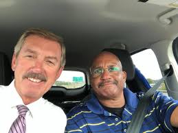 On the job with Michael Dennis. Just...