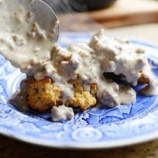 Image result for sausage gravy biscuits