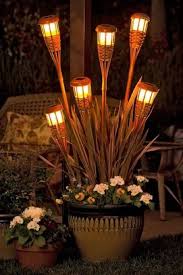 Diy Rattan Tiki Torch Outdoor Patio Lights Superb Diy Outdoor Garden Lighting Ideas Diy Outdoor L Outdoor Patio Lights Outdoor Party Lighting Backyard Lighting