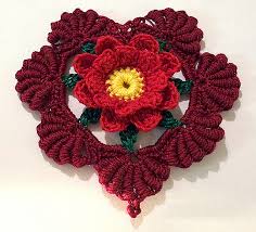 Valentines day vintage lettering background. Ravelry Floral Fantasy Valentine Heart Pattern By Cheri Mancini