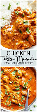 A tomato and coriander sauce is common, but no recipe for chicken tikka masala is standard; Chicken Tikka Masala Is Creamy And Easy To Make Right At Home In One Pan With Simple Ingredients Full Of Indian Food Recipes Masala Recipe Tikka Masala Recipe