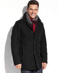 Tommy Hilfiger Big And Tall Coat Melton Wool Blend Walking Coat Coats Jackets Men Macy S Tommy Hilfiger Coats Walking Coats Coat