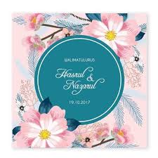 Dapatkan kad kahwin, banner/bunting kahwin, sticker kahwin, button badge yang termurah di malaysia. 71 Kad Kahwin Floral Ideas Kad Kahwin Floral Kad Kahwin Design