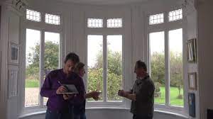 The exclusive home curtains bliss blackout hidden tab top curtain panels feature an attached, beaded swag valance for added elegance. Measuring A Curved Bay Window For A Curtain Pole Youtube