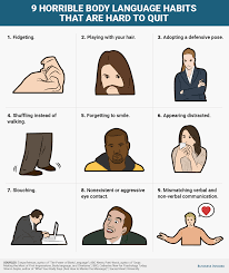 9 Horrible Body Language Habits That Are Hard To Quit Confident Body Language Reading Body Language Body Language