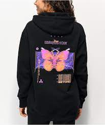 Vitriol Jamison Butterfly Black Oversized Hoodie Zumiez In 2021 Oversize Hoodie Hoodie Zumiez Trendy Hoodies