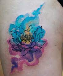 Lotus Flower Watercolor Tattoo Blue Lotus Tattoo Watercolor Tattoo Flower Watercolor Lotus Tattoo