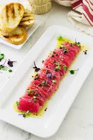 Tuna Crudo Recipe Raw Tuna Recipe Sashimi Recipe Food