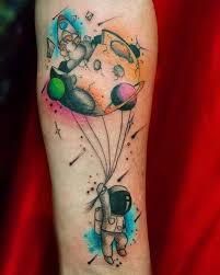 Colorful space tattoo ideas for full sleeve. 30 Best Space Tattoo Ideas For Women That Are Out Of This World