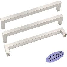 15 Pack Goldenwarm Kitchen Cabinet Pulls Brushed Nickel Cabinet Door Handles Lsj12bss204 Modern Bathroom Dra Modern Drawer Pulls Cabinet Pull Cabinet Handles