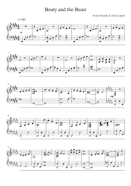 Beuty And The Beast Sheet Music For Piano Solo Musescore Com