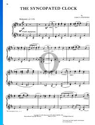 Piano sheet music for clocks, composed by coldplay for piano. The Syncopated Clock Sheet Music Piano Solo Pdf Download Streaming Oktav