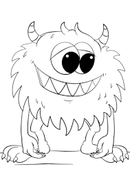 Cute Cartoon Monster Coloring Page Abc Coloring Pages Moon Coloring Pages Monster Coloring Pages