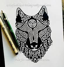 Celtic Wolf S Head Knotwork Design Celtic Sleeve Tattoos Celtic Wolf Tattoo Tribal Wolf Tattoo