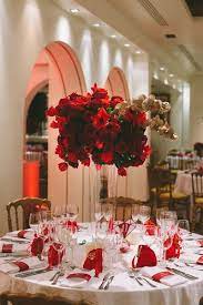 Holiday Greece Palace Wedding White Wedding Table Decor Red And White Wedding Decorations Red Wedding Decorations