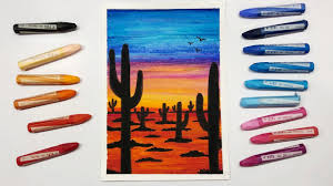 Gambar pemandangan sungai dengan pancaran sinar matahari. Cara Menggambar Dan Mewarnai Pemandangan Sunset Kaktus Youtube