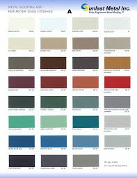 Color Charts Sunlast Metal