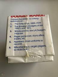From tricky riddles to u.s. Dodger Mania Trivia Game 1884 1984 Los Angeles Brooklyn Robins New Sealed 3764443584